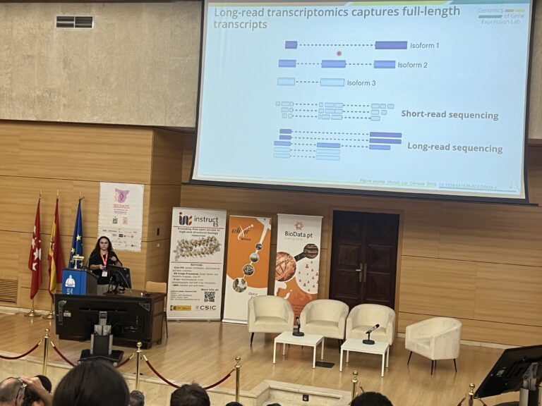 Carol introducing SQANTI-reads to the audience